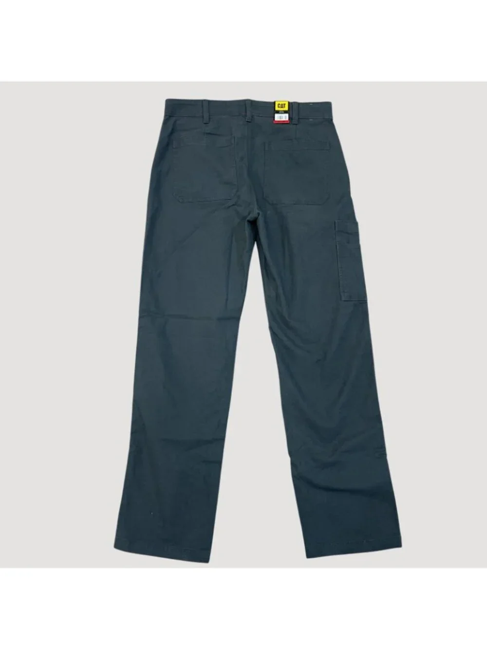 NWT CAT Men's Gray 34x34 Utility Work Canvas Pants Flex Waistband Cargo